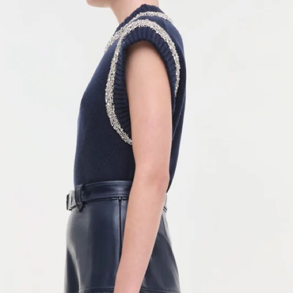 SIMKHAI Joanae Embellished Knit Sleeveless Pullover - Picture 13 of 17